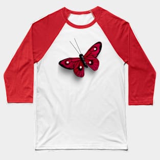 Real Pink Butterfly Baseball T-Shirt